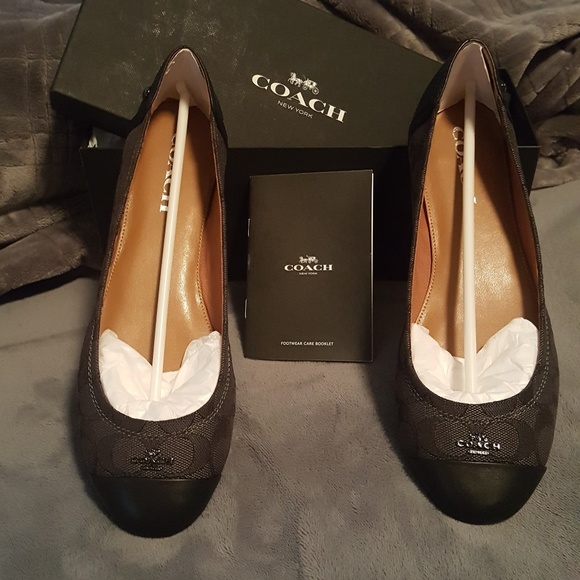NWT Coach Chelsea Cap Toe Flats - Picture 3 of 8